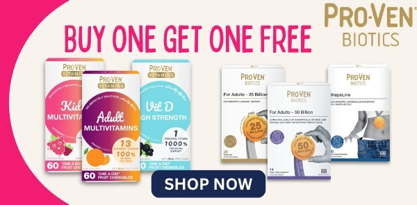 Buy one get one free on Pro-Ven